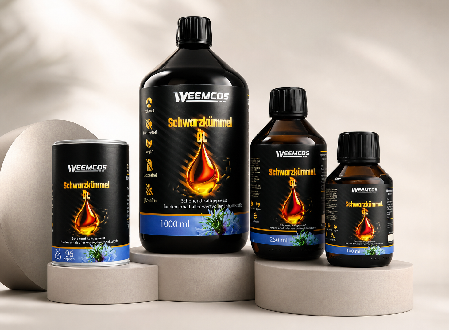 Weemcos Nutrition Premium Schwarzkümmelöl kaltgepresst Schweiz